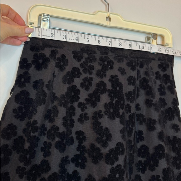 Zara Floral Balloon Skirt – Sheer & Suede Details, Size M - Picture 12 of 16